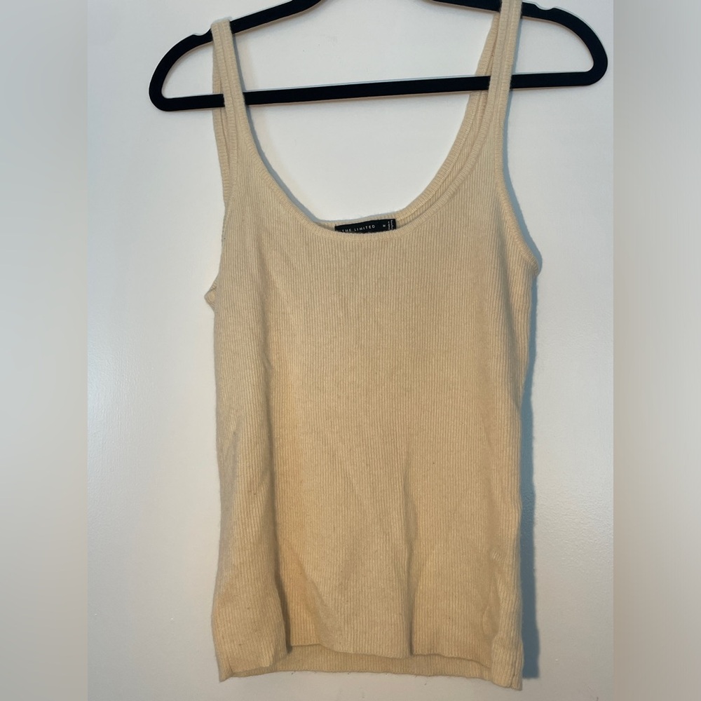 100% Cashmere Cream Top Size M from The Limited